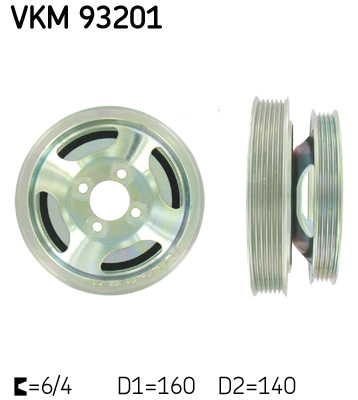 Fulie curea, arbore cotit VKM 93201 SKF